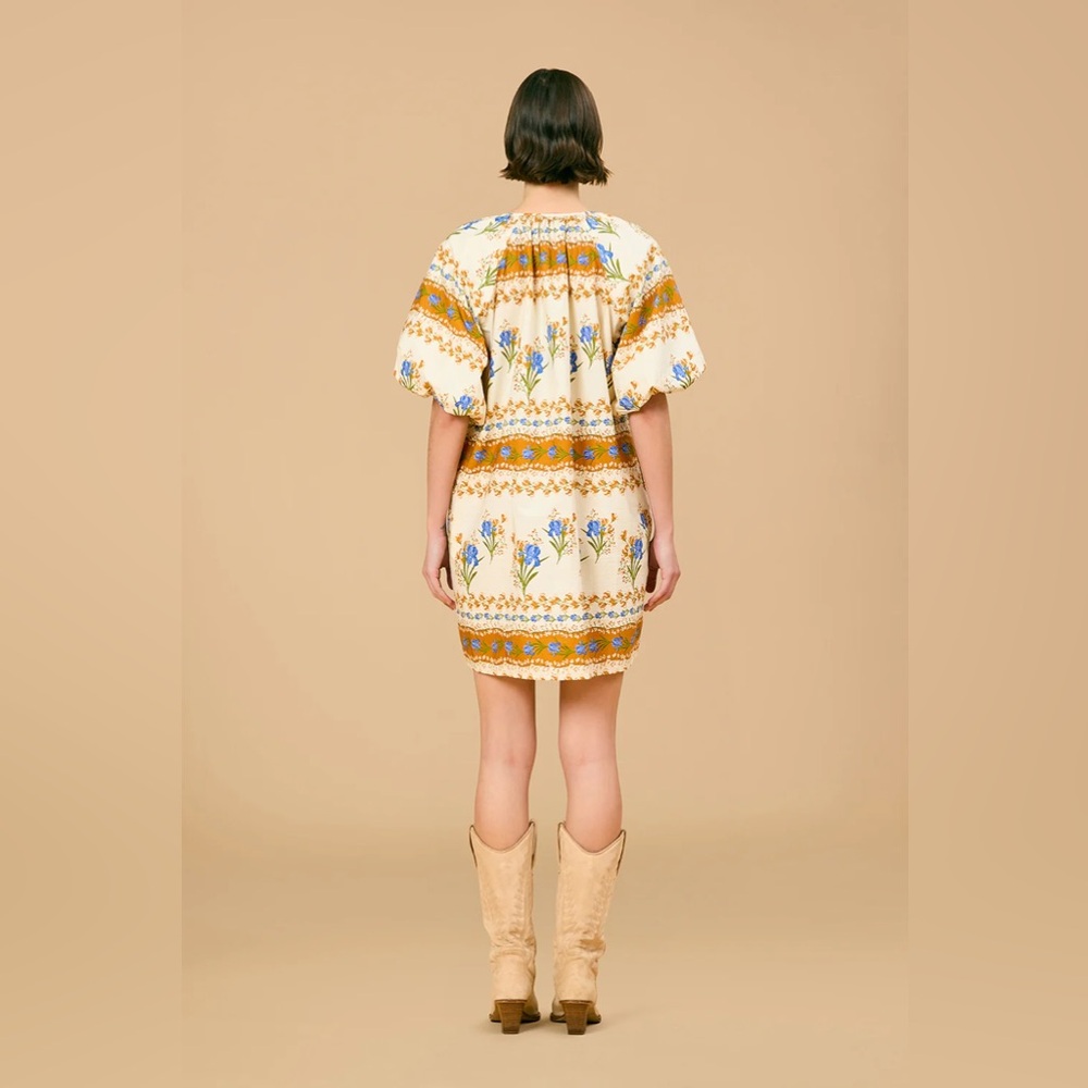 Olivia by Livro Frannie Mini Dress Oversized Boho Cottagecore Hierloom NWT $295 - Picture 4 of 4